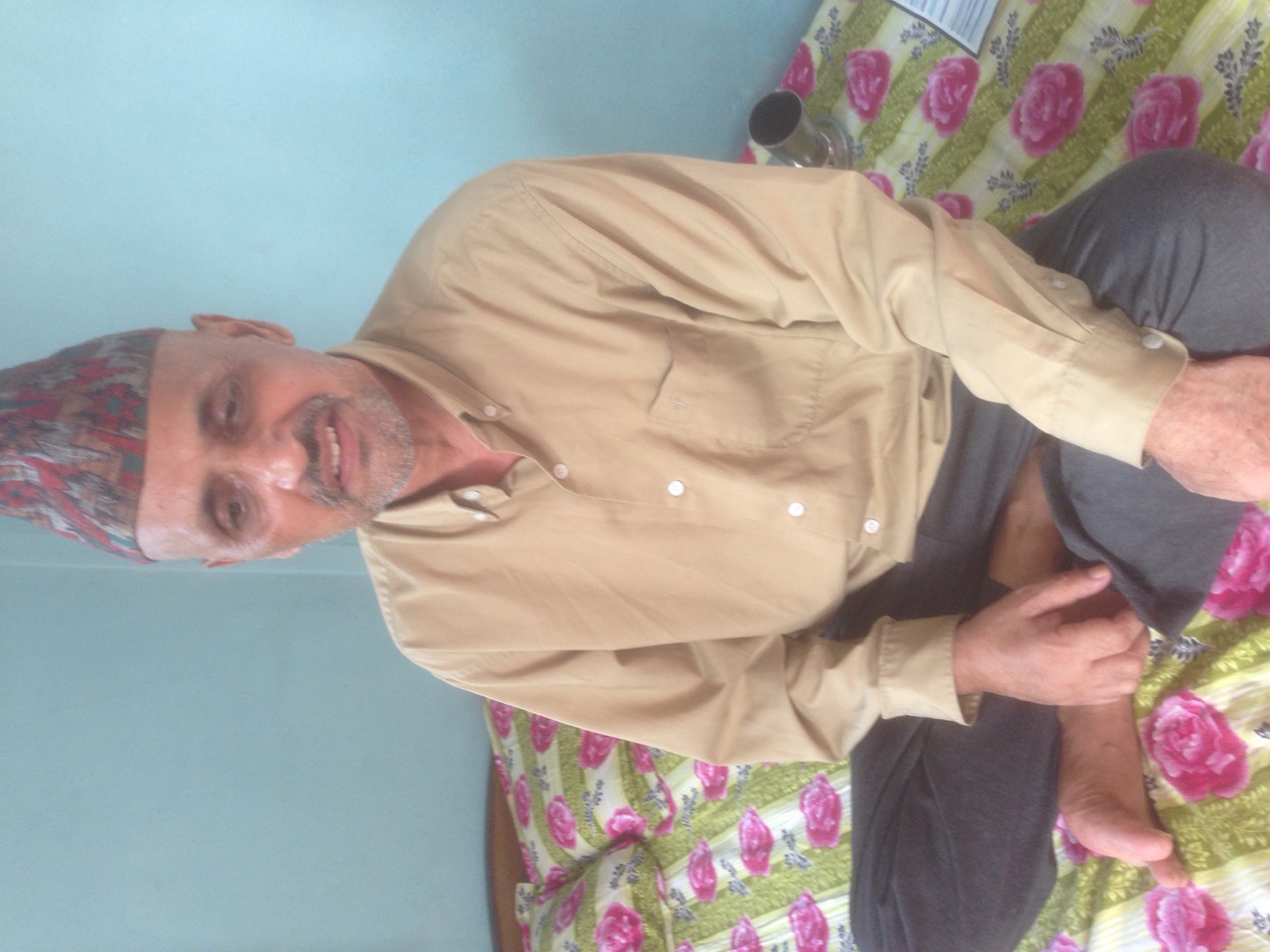 Him Prasad Gautam undergone treatment of Brain Cancer